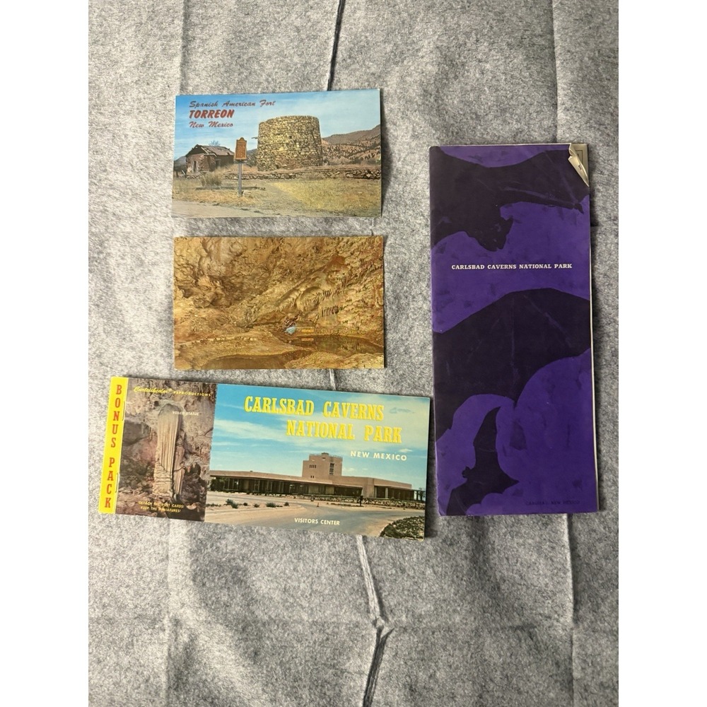 Vintage 1960s Carlsbad booklet, postcards, New Mexico memorabilia lot